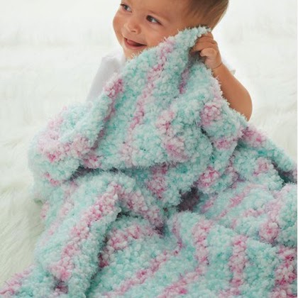 Cotton Candy Crochet Baby Blanket