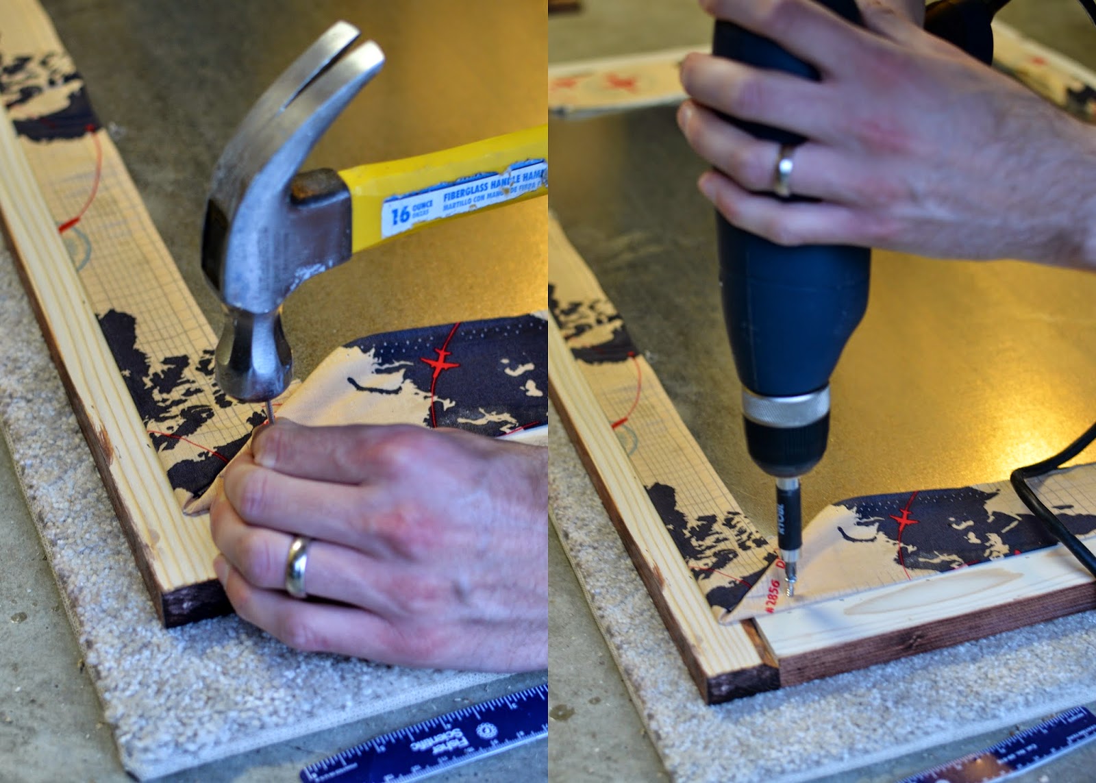 Now attach some heavy duty hangers and hang it on your wall and you are