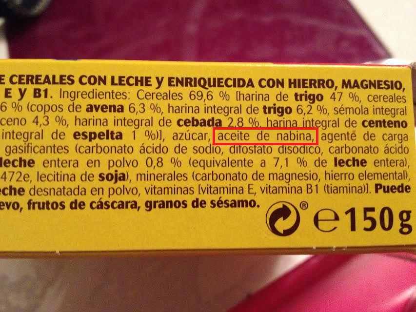 Nutrimamá: Aceite de nabina