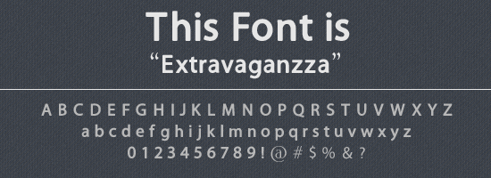 Extravaganzza Font Extravaganzza Font