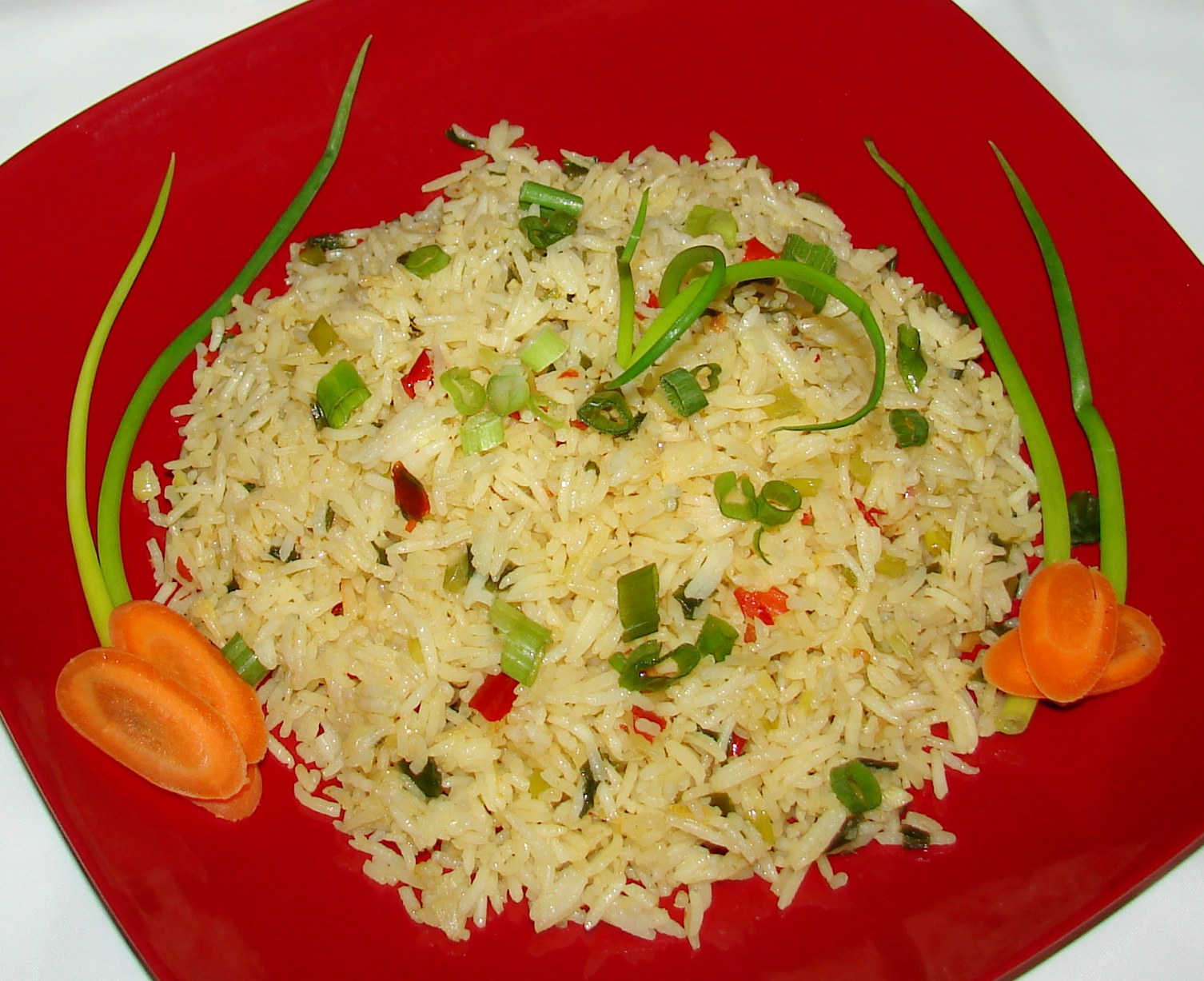 Tangy Spring Onion Rice