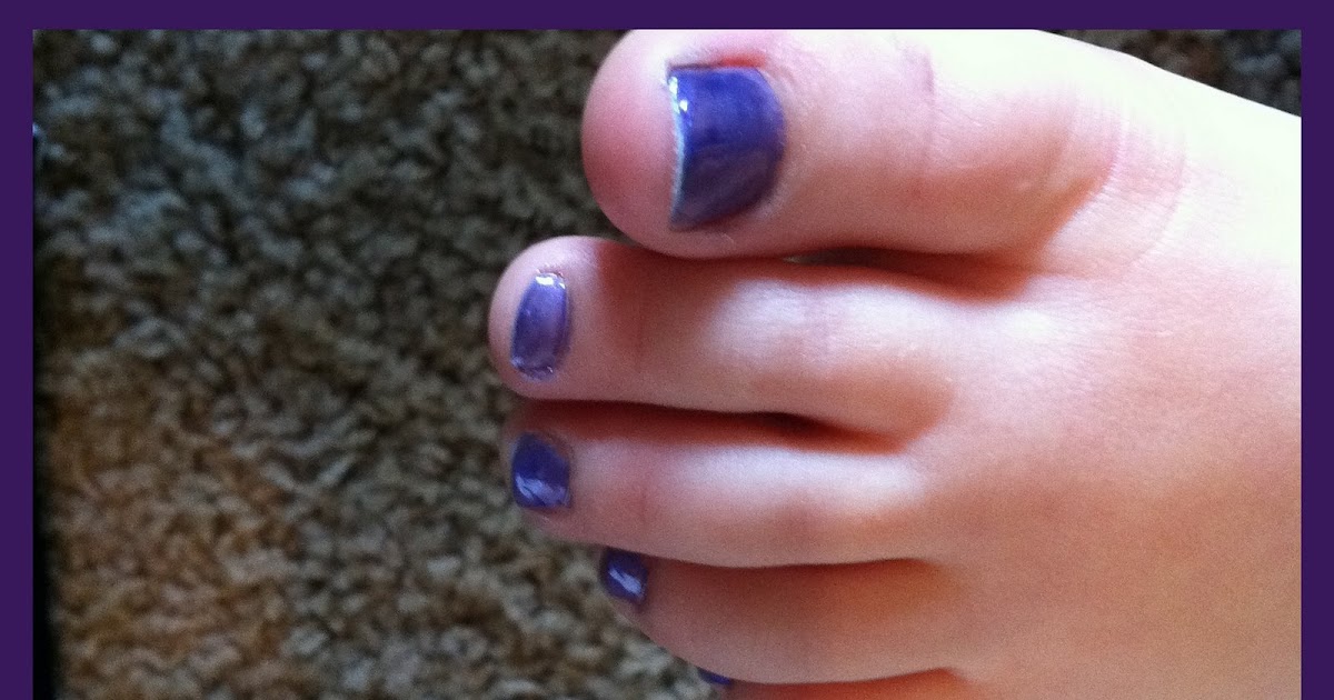Keepin' up with the Jones purple toes.... in honor of Rett Syndrome
