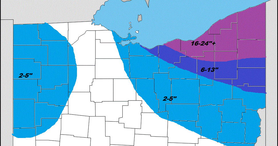 Northeast Ohio Weather Updated Snowfall Estimates for this major lake