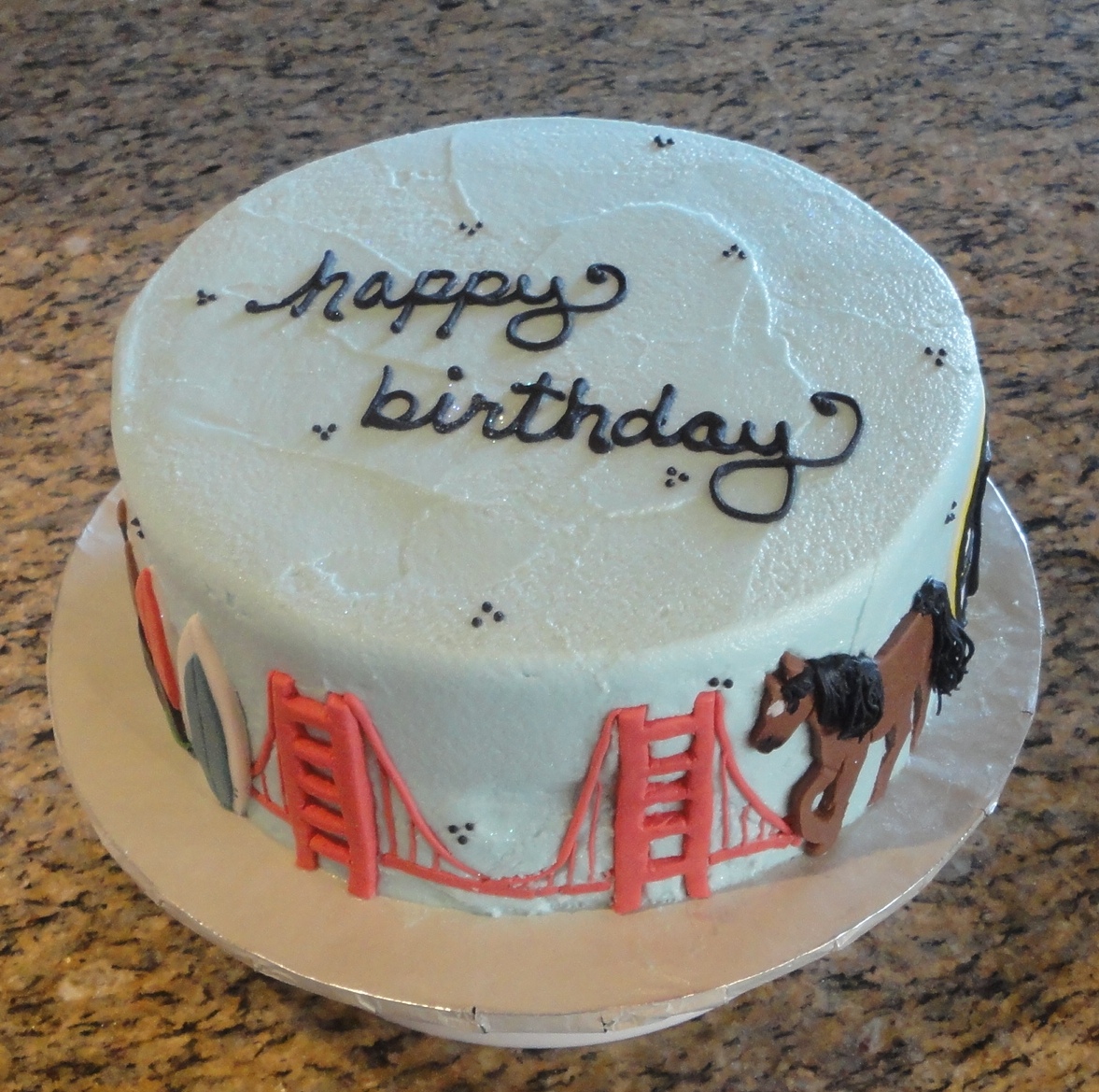 Pink Sugar Cupcakes Golden Gate Cake