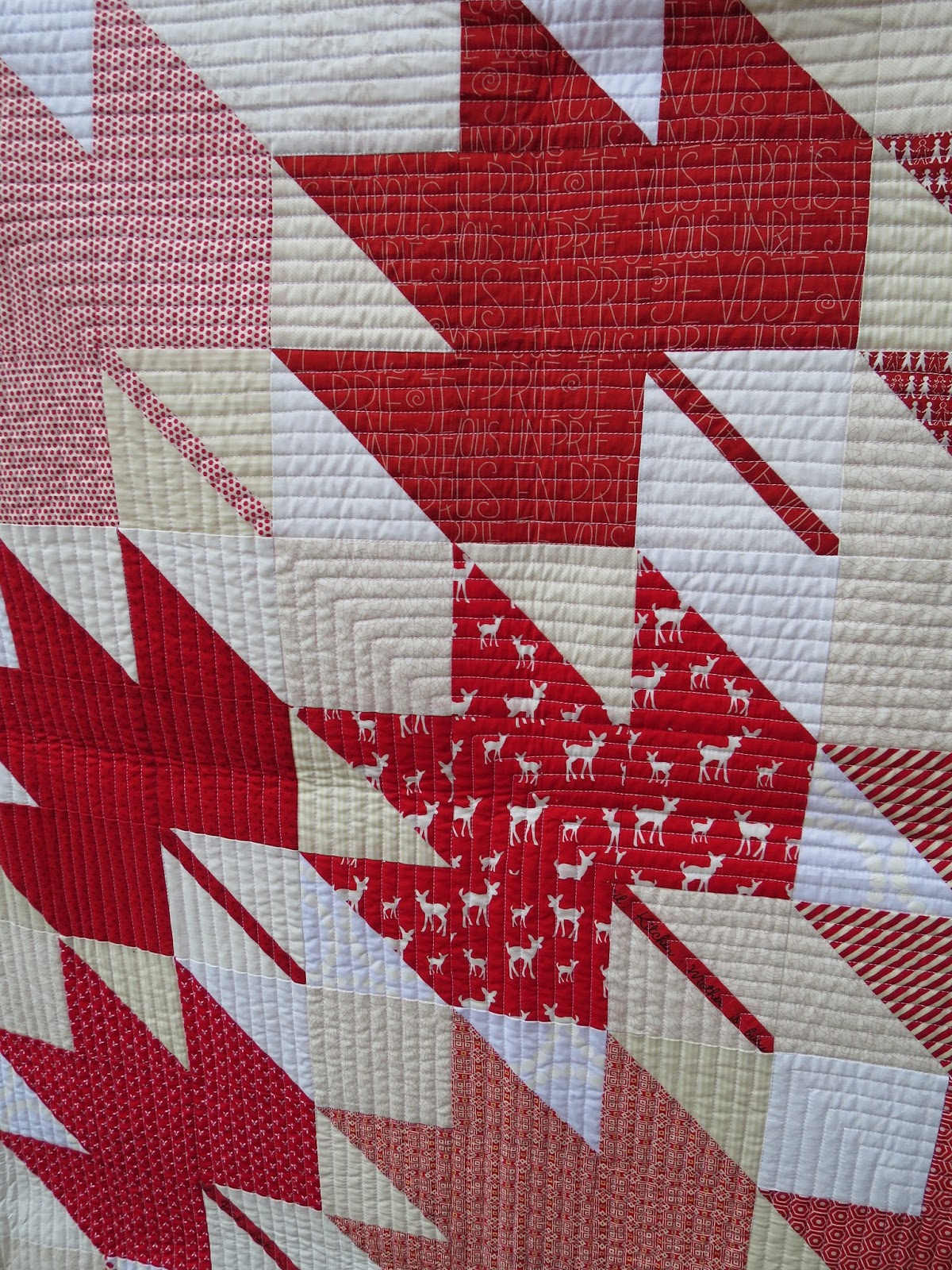 Buttontree Lane Finished Maple leaf quilt