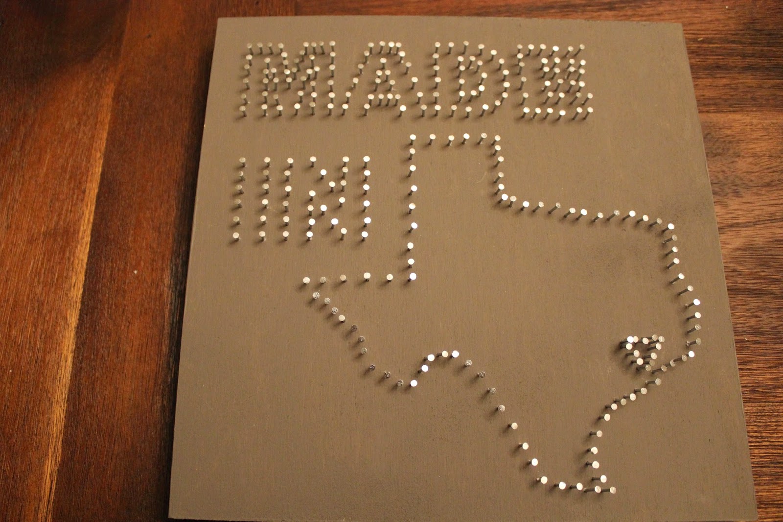 Domesticated Diva Baby Matthew's Nursery Decor Made in Texas String Art