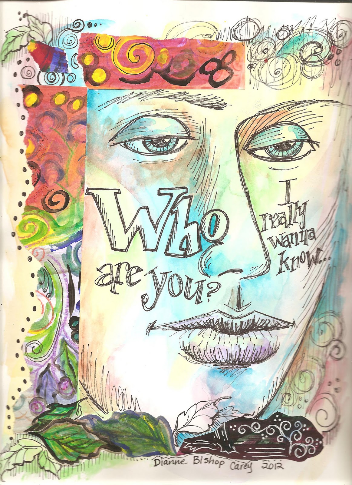 Art Beneath the Cottonwoods Art Journal Faces