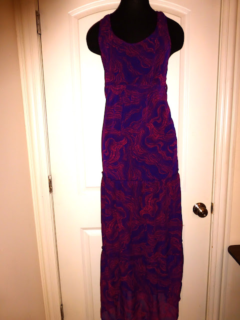 Mossimo Target pink and purple maxi dress