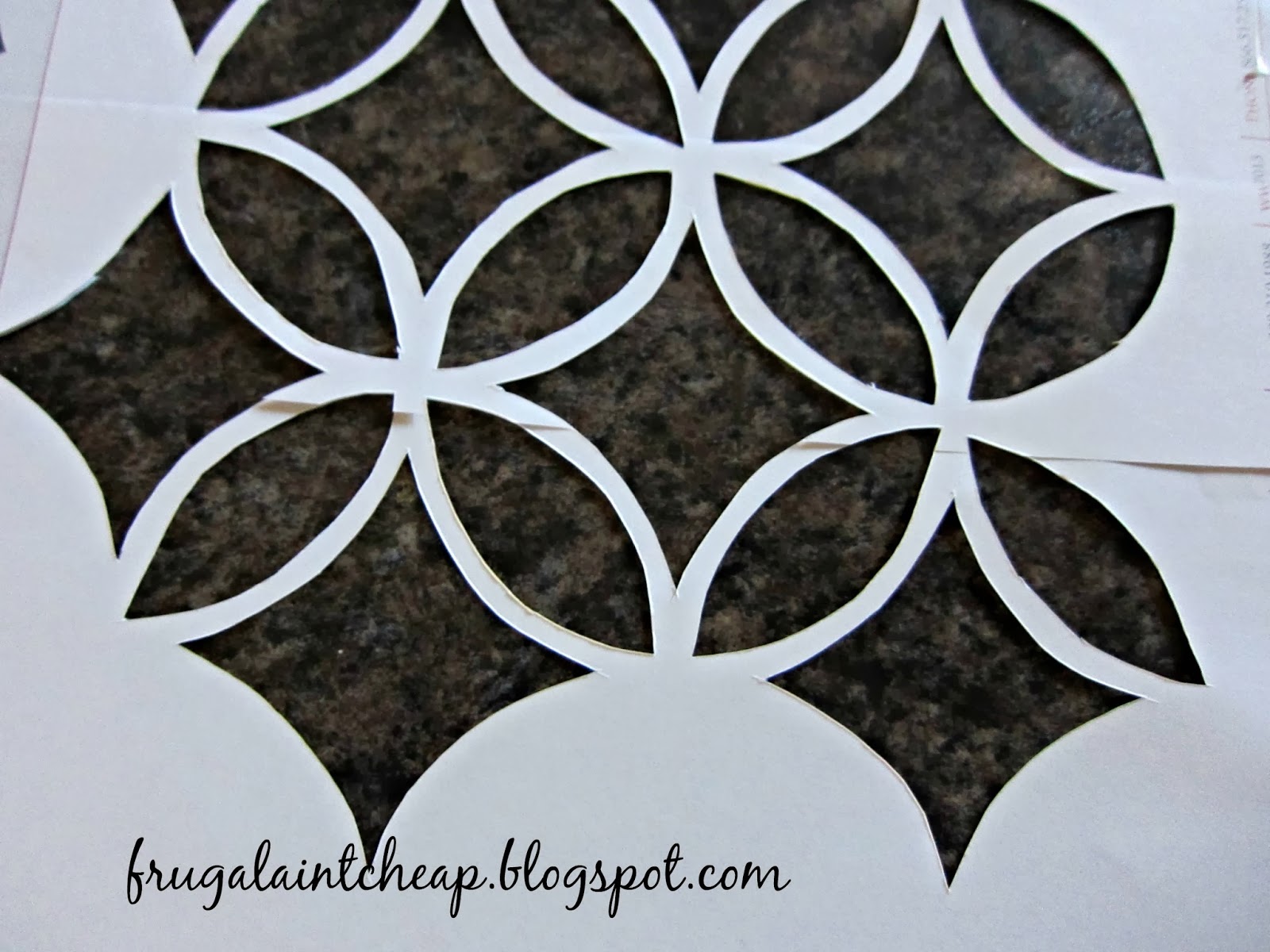 Frugal Ain't Cheap Make a reusable wall stencil for .50cents