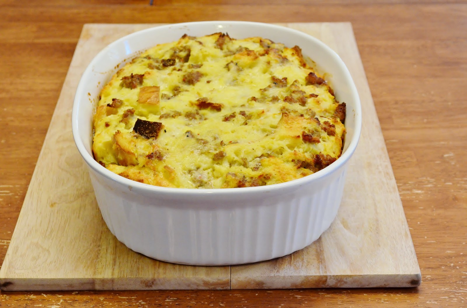 Our Beautiful Mess Sausage Egg Strata Paul's Favorite Breakfast