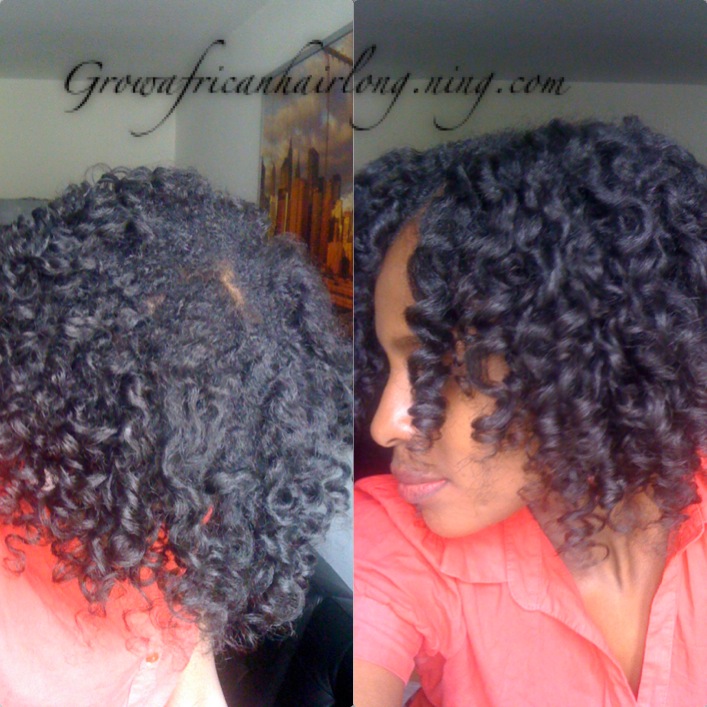 First Perm Rod Set 11 Weeks Post Texlax Grow African Hair