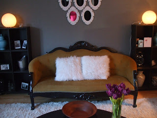 antique settee with designer twist!