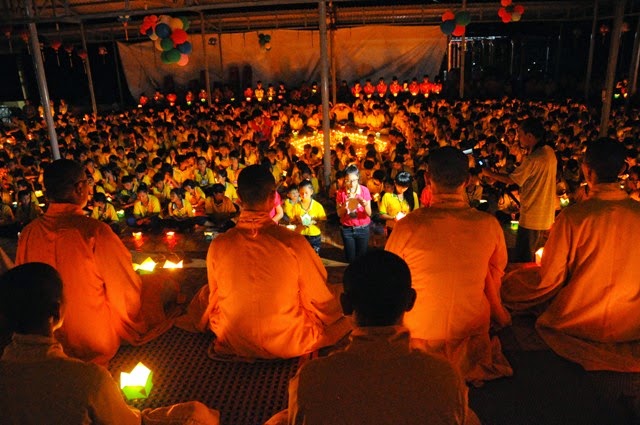 chùa hoa khai,khóa tu mùa hè,đăk nông,thắp nến,tri ân