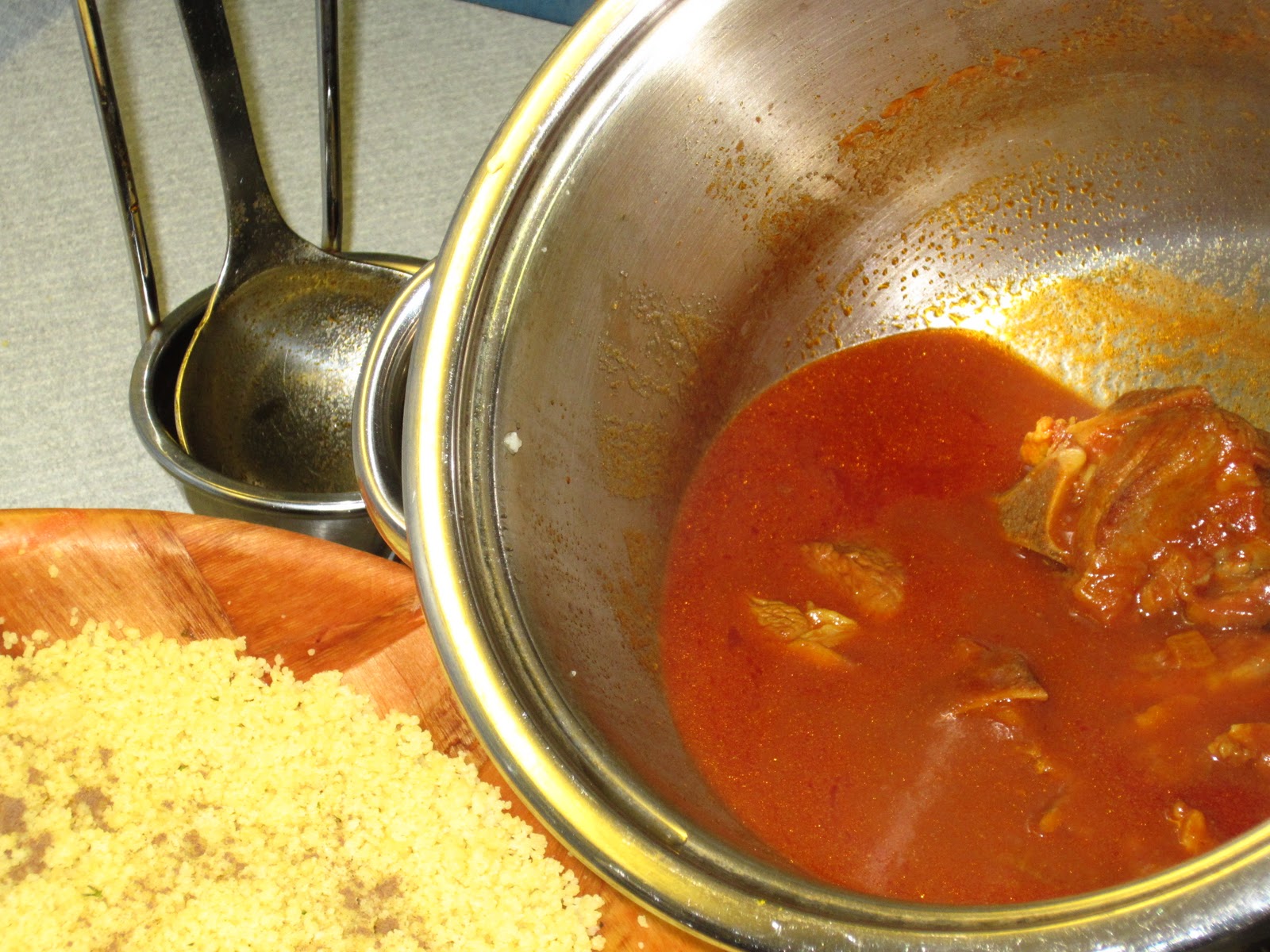 UmmObaidah Cooks Libyan Couscous bil Busla (couscous with onion