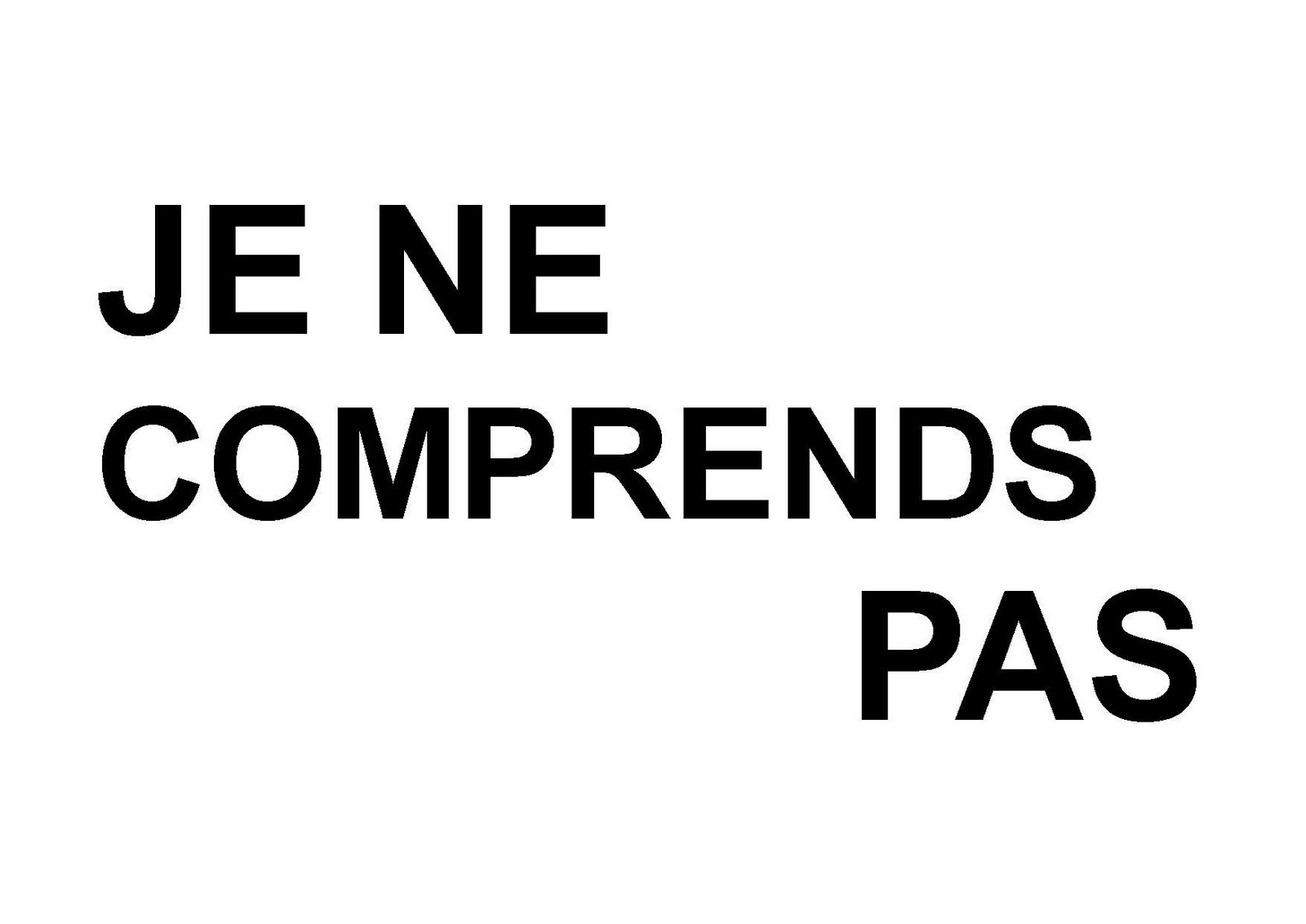 What Is Je Ne Comprends Pas In English at Linda McGuire blog