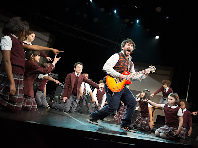 Alex Brightman and the cast of School of Rock, Photo Credit Timmy Blupe