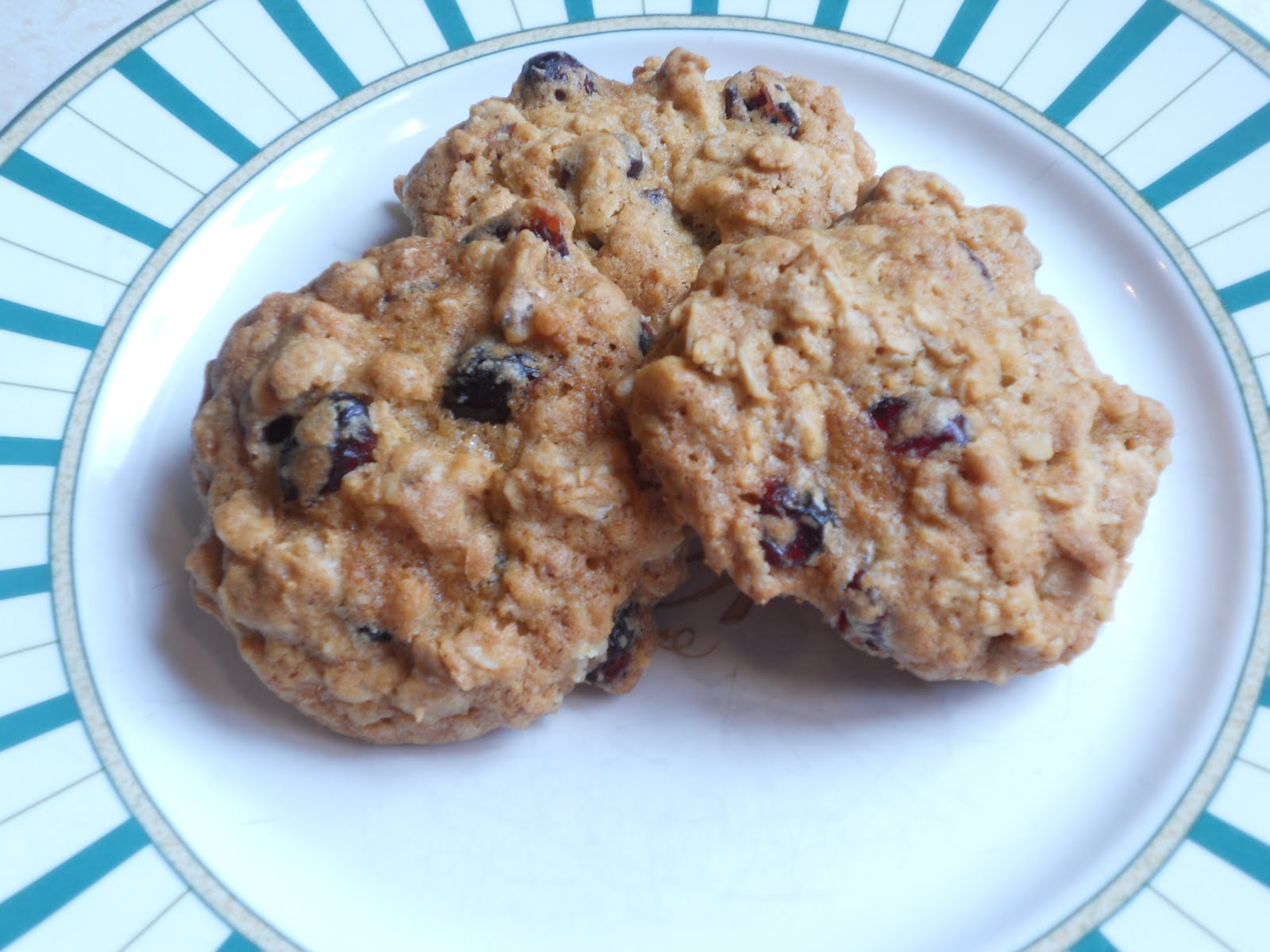 Cranberry Walnut Oatmeal Cookies JustOneDonna