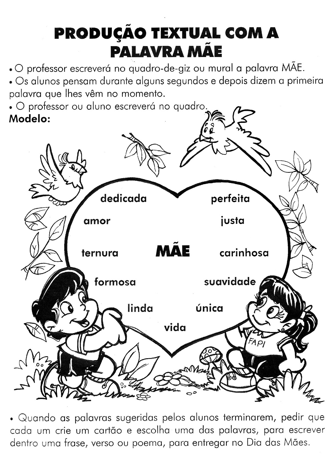 Pedagógiccos: ATIVIDADES PARA TRABALHAR O DIA DAS MÃES