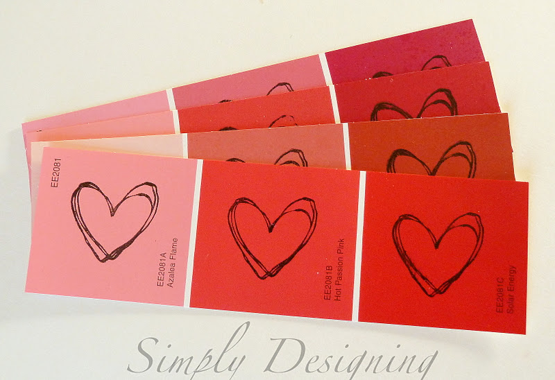 Paint Chip Valentines