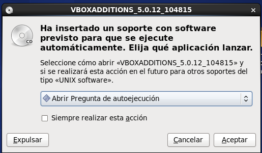 Install Guest Addition en Centos desde Fedora 23