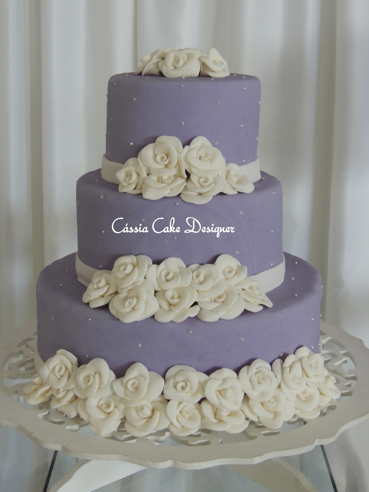 Arts Cássia Decoração 15 anos branco e lilás Arts Cássia Decoração 15 anos branco e lilás