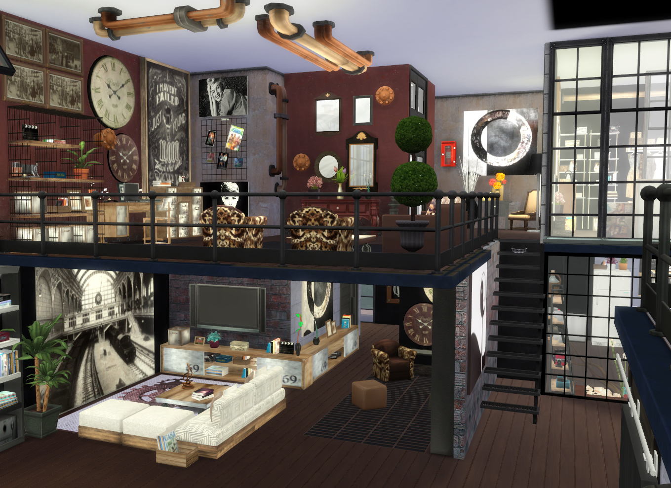 The Sims 4 Industrial Loft Speed Build Loft Building Sims 4 Vrogue