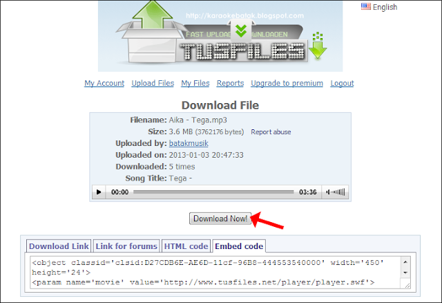 Cara Mendownload File di TusFiles.Net