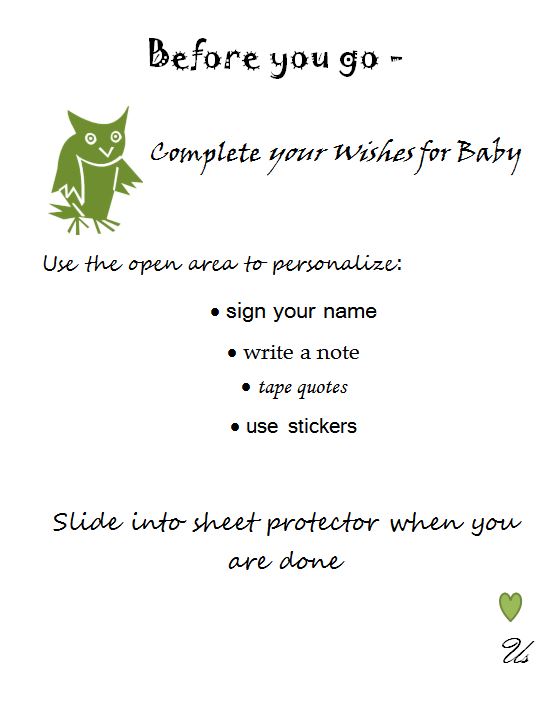 Attempting Agape Adoption Shower Activity Wishes for Baby