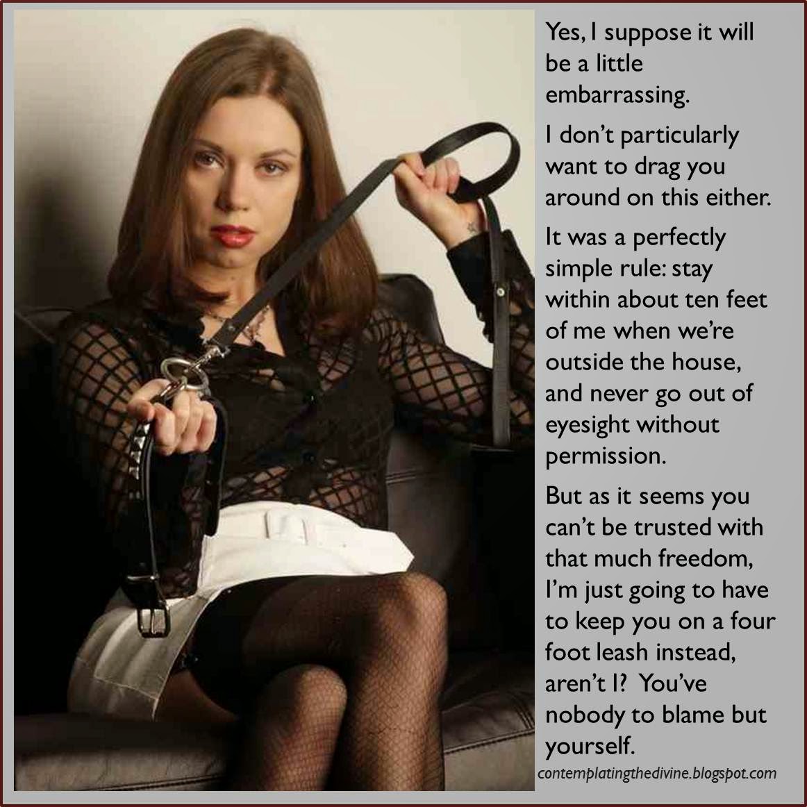 Mistress makes most slave photo