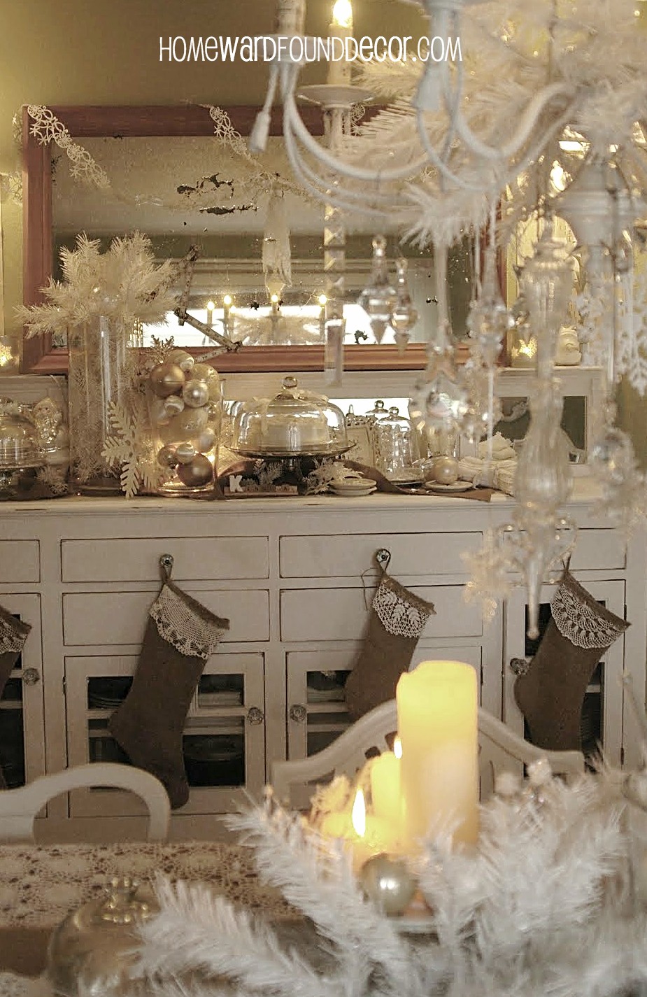 a Vintage White Christmas homewardFOUND decor