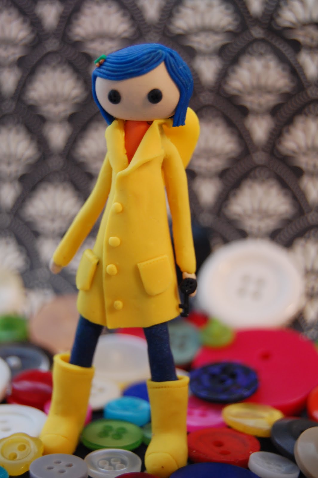 Quetz clay creations: button eye dolls