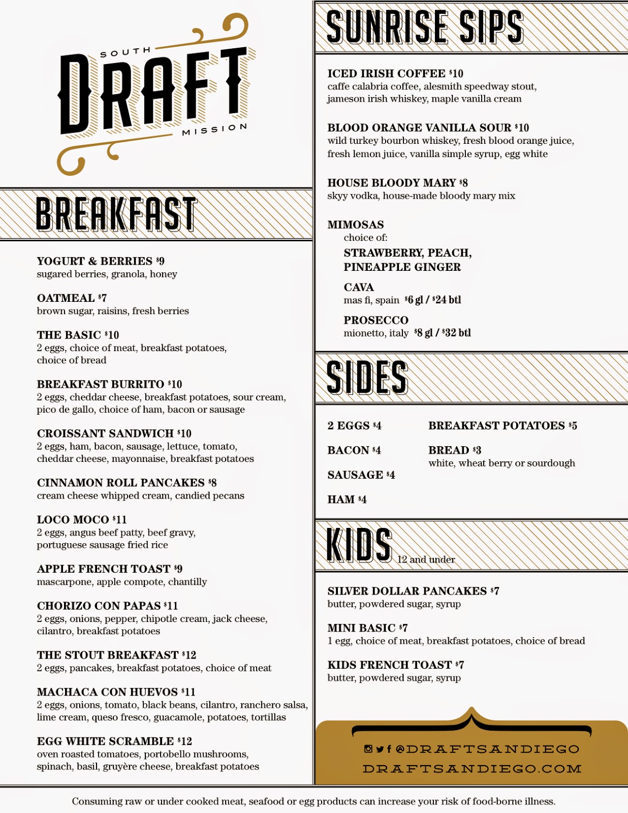 SanDiegoVille Draft Mission Beach Introduces New Seasonal Menus