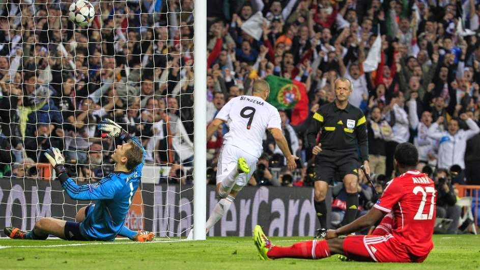 Benzema marcó el gol de la victoria ante el Bayern Benzema marcó el gol de la victoria ante el Bayern