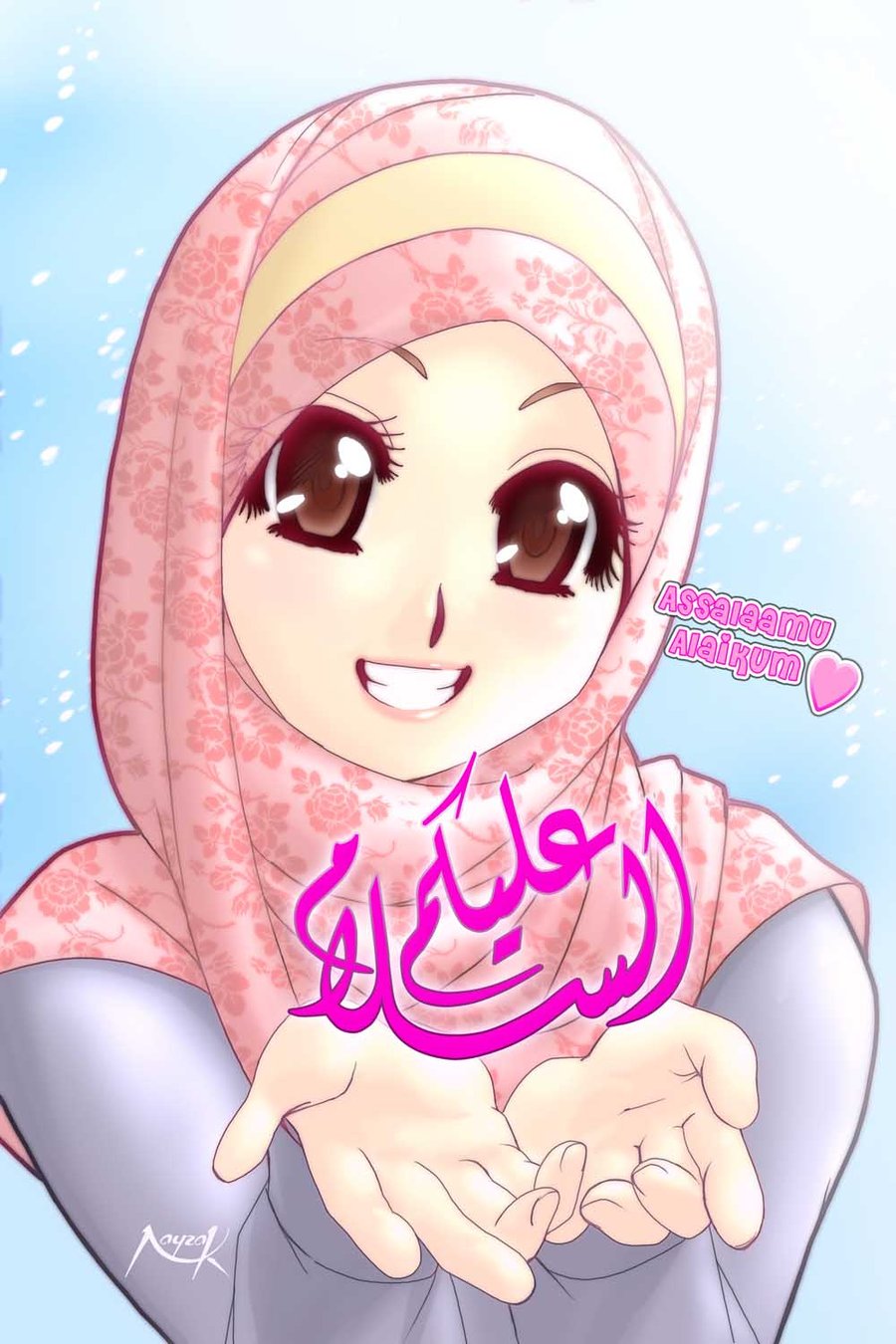 Gambar Tentang Cinta Gambar Kartun Muslimah Bersukan Di Rebanas