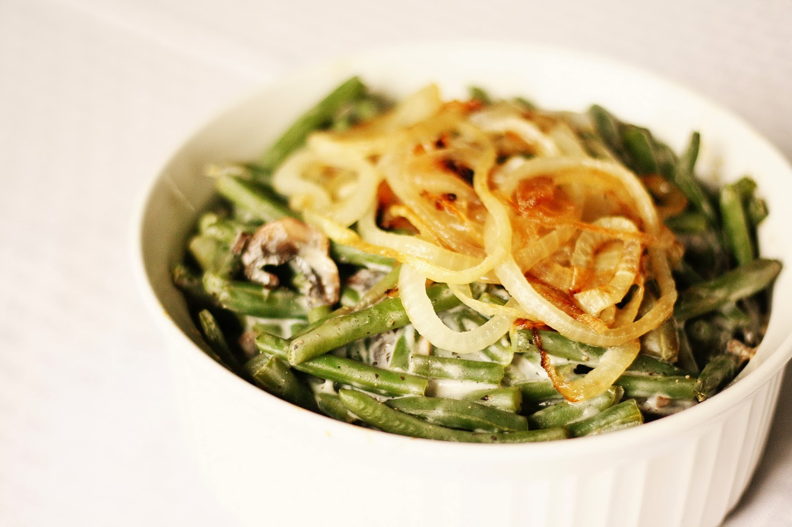 Naughty Carbs Green Bean Casserole (Low Carb/Low Fat)