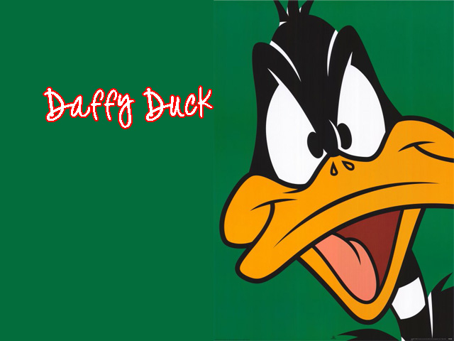 Daffy Duck is a cartoon character from disney animals. 