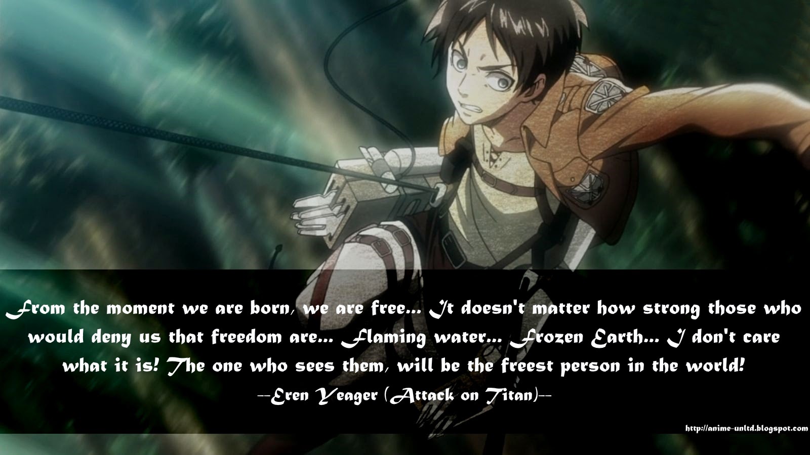 Featured image of post Attack On Titan Eren Quotes Attack on titan eremin tumblr