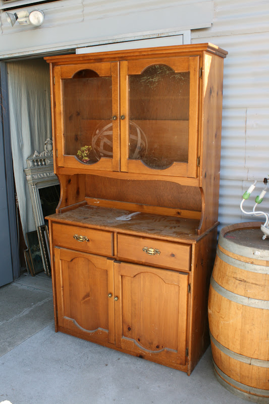 Reloved Rubbish Old Ochre Farmhouse Hutch