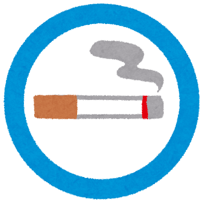 喫煙所のマークのイラスト