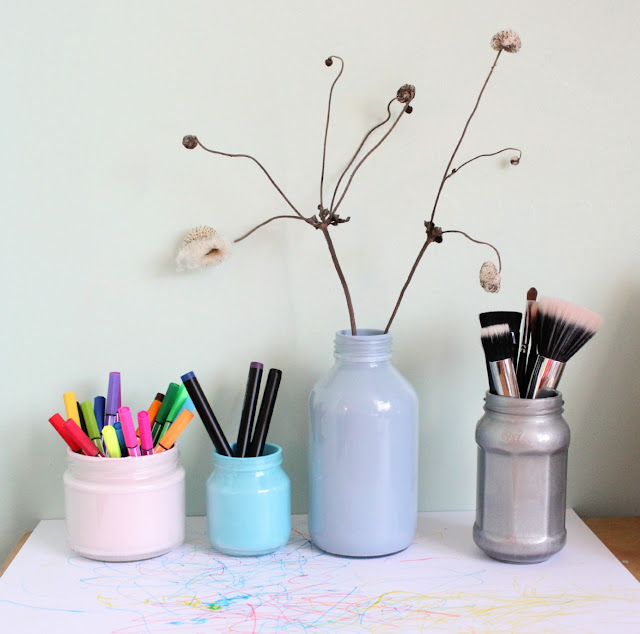 How to colour glass jars How to colour glass jars