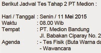 Bkk Smk N1 Nanggulan Panggilan Tes Interview Pt Medion