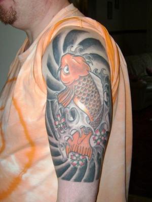 Japanese Gheisa Koi Tattoo Designs koi fish tattoo by tattooist APRO