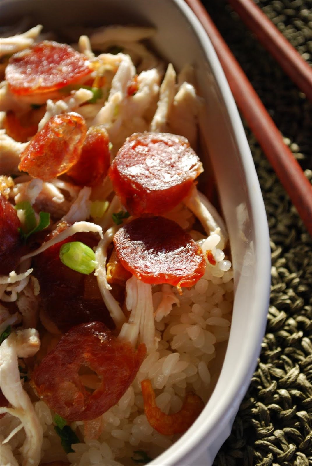 craftyc0rn3r Sticky Rice with Chinese Sausage Xoi Lap Xuong