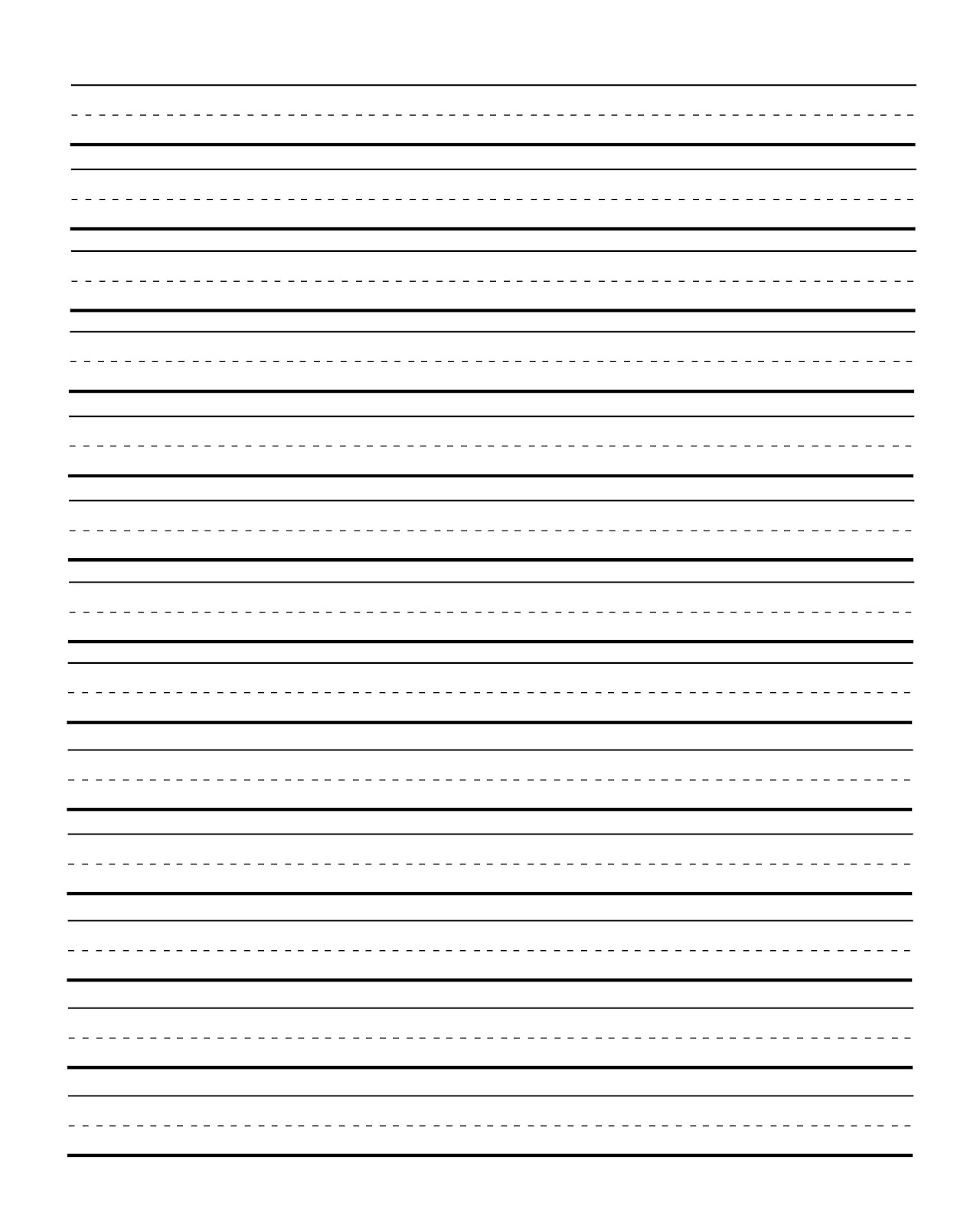 Lined Paper Template For Journals