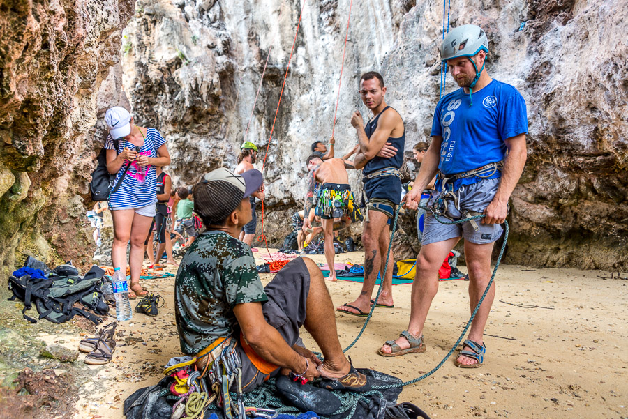 Railay. Rock climbing