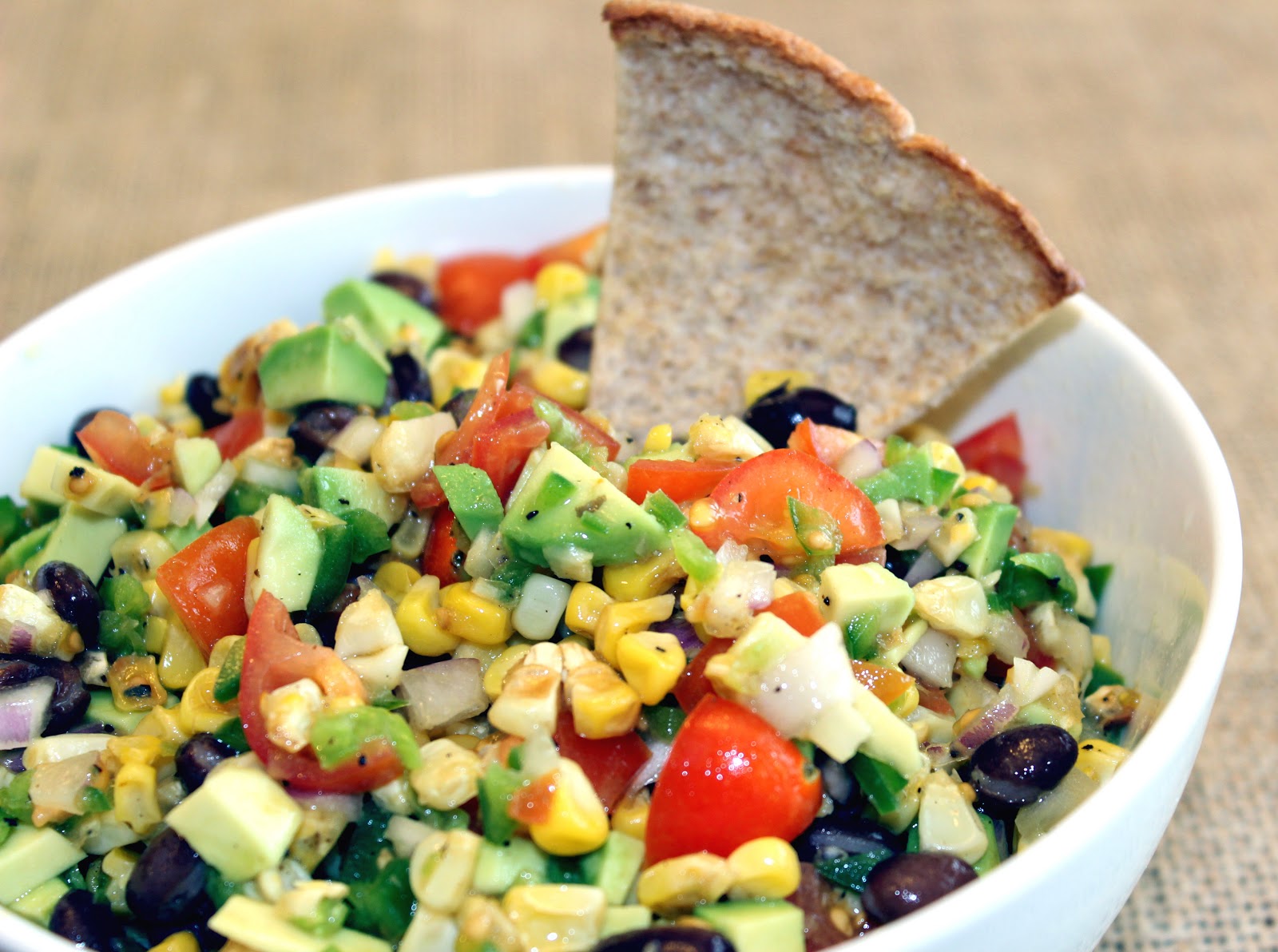 sugar & spice Roasted Corn and Black Bean Salsa with Honey Lime