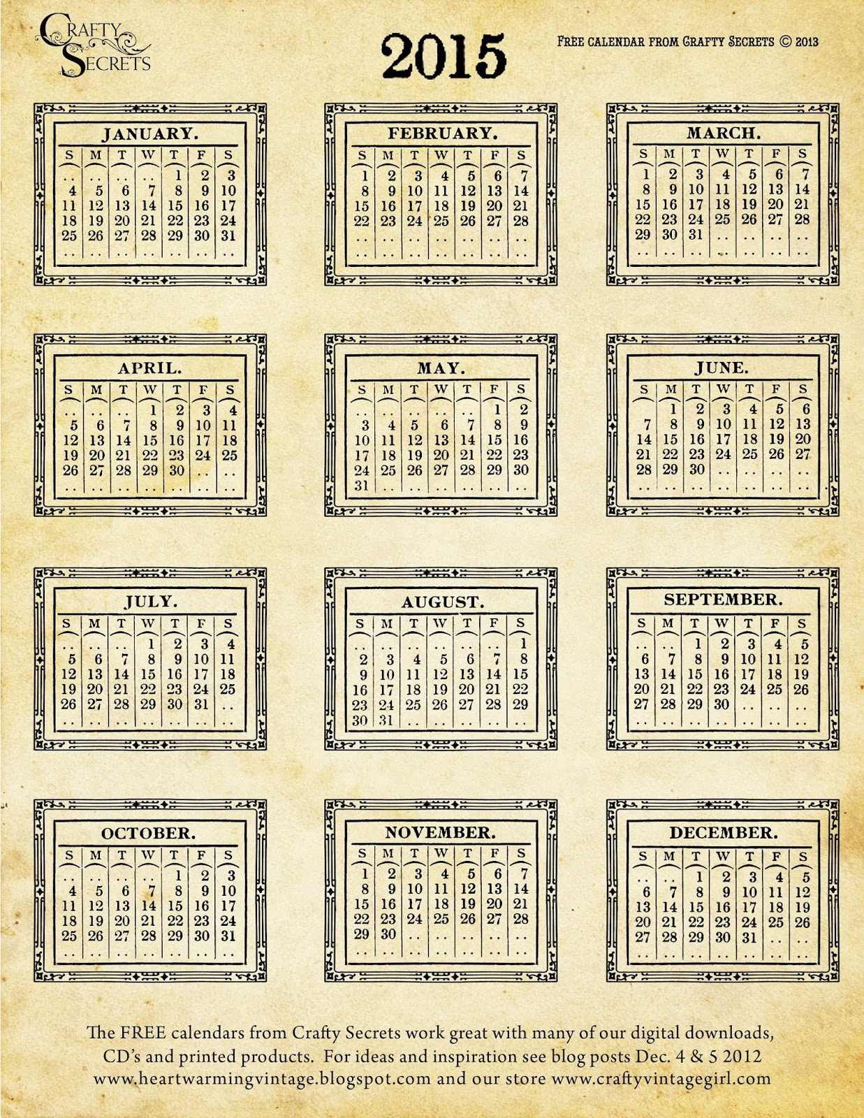 Crafty Secrets Heartwarming Vintage Ideas and Tips Our 2015 Free