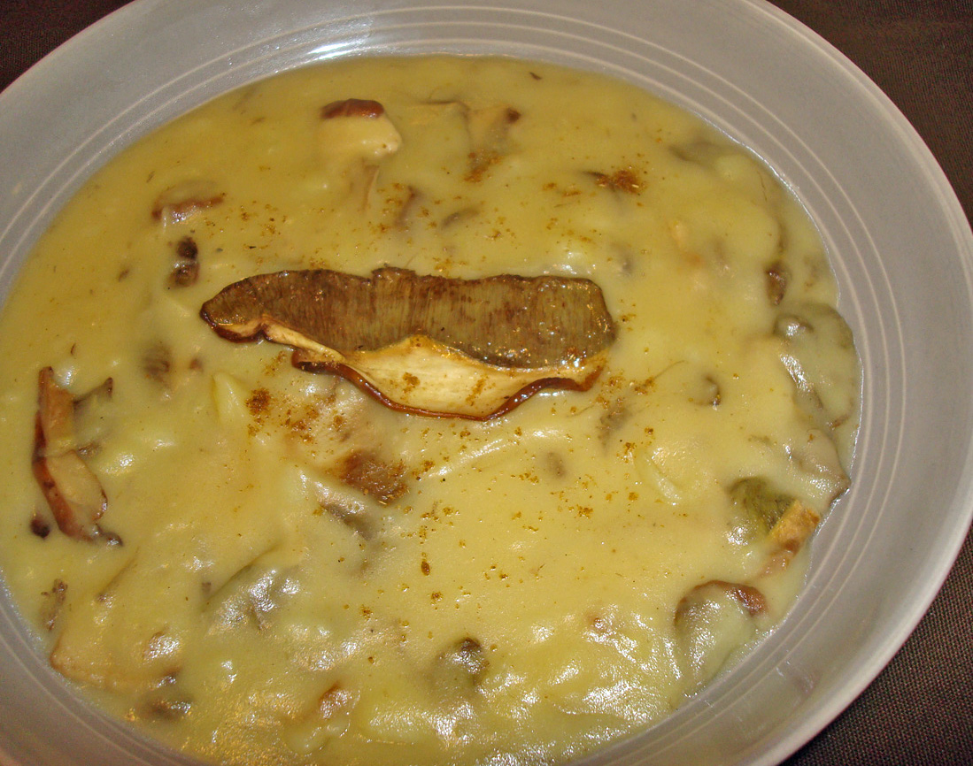 L'ELEGANZA DEL POLPO ZUPPA DI PATATE E PORCINI PER L'ABBECEDARIO EUROPEO