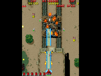 街機大型電玩：雷電 Raiden+作弊馬金手指(最強武器、無敵)，經典懷舊飛機射擊遊戲！
