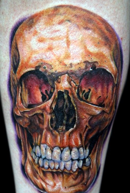  3D Skull Tattoo